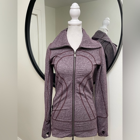 Lululemon Stride Jacket II Heathered Black Cherry size 4 - Picture 11 of 14